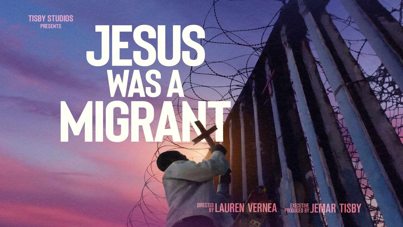 Jesus Was a Migrant 16:9 landscape poster